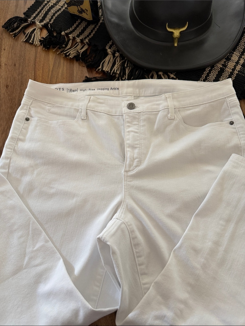 Talbots White High-Rise Jeggings Ankle